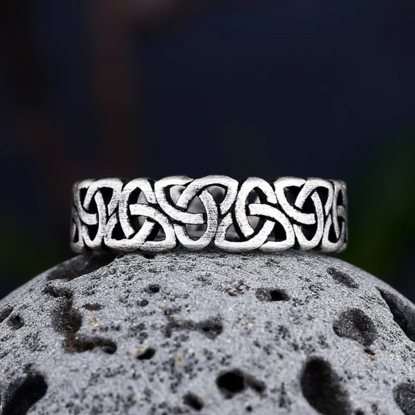 Viking Githic Style Stainless Steel Celtics Knot Ring Men Nordic Trinity Wedding Rings Womens Band  Jewelry Boyfriend Gift - Image 16