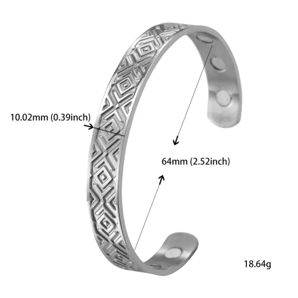 Teamer Stainless Steel Nordic Viking Runes Bangle Men Women Wicca Amulet Vintage Tree of Life Cuff Bracelet Jewelry Couple Gifts - Image 9