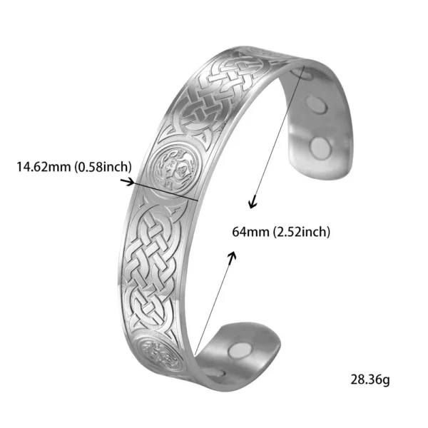 Teamer Stainless Steel Nordic Viking Runes Bangle Men Women Wicca Amulet Vintage Tree of Life Cuff Bracelet Jewelry Couple Gifts - Image 19