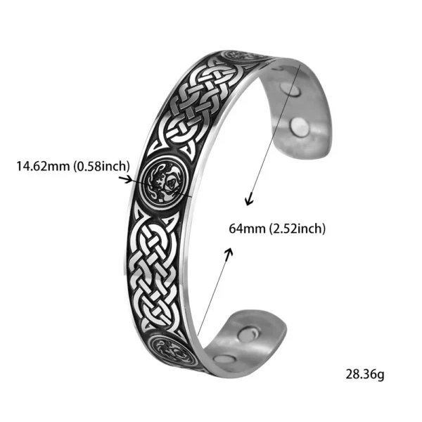 Teamer Stainless Steel Nordic Viking Runes Bangle Men Women Wicca Amulet Vintage Tree of Life Cuff Bracelet Jewelry Couple Gifts - Image 18