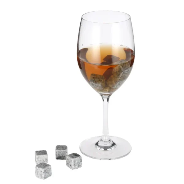 9 Pcs Whisky Ice Stones Wine Drinks Cooler Cubes Whiskey Rocks Granite Pouch Ice Cube Champagne - Image 3