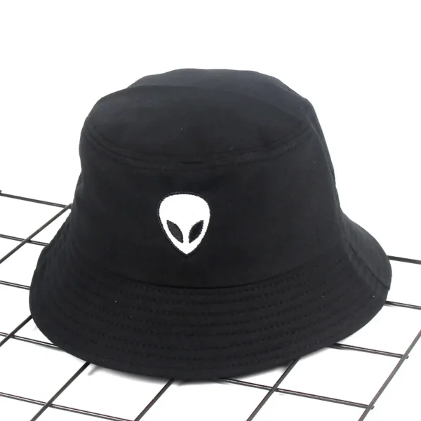 New Alien Foldable Bucket Hat Women Beach Sun Flat Hats Men Fisherman outdoor Hip Hop Cigarette Caps Boonie Gift - Image 4