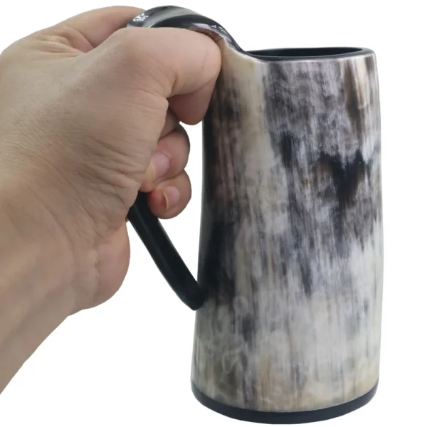 100% Natural Hand Made Ox Horn Mug Viking Drinking Mugs Beer Drinking Horn Coffee Mug-Food Grade&One Year Warranty - Image 5