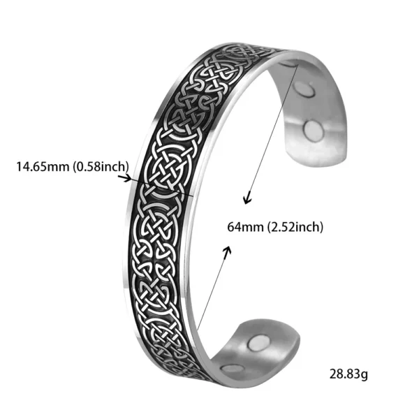 Teamer Stainless Steel Nordic Viking Runes Bangle Men Women Wicca Amulet Vintage Tree of Life Cuff Bracelet Jewelry Couple Gifts - Image 15