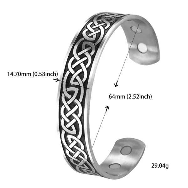 Teamer Stainless Steel Nordic Viking Runes Bangle Men Women Wicca Amulet Vintage Tree of Life Cuff Bracelet Jewelry Couple Gifts - Image 16