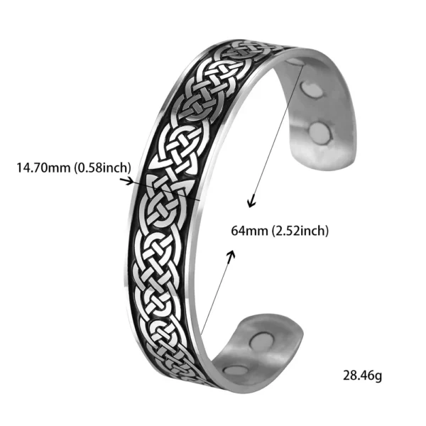 Teamer Stainless Steel Nordic Viking Runes Bangle Men Women Wicca Amulet Vintage Tree of Life Cuff Bracelet Jewelry Couple Gifts - Image 17