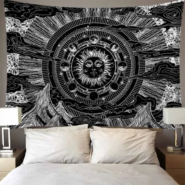 Nightmare Before Christmas Starry Sky Gift For Movie Lovers Tapestry Skin-Friendly Polyester Wall Decor 230x180cm - Image 3