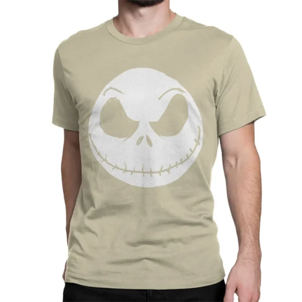 Disney The Nightmare Before Christmas T-Shirts Men Women's Pure Cotton T Shirt Jack Skellington Face Tee Shirt Plus Size Clothes - Image 11