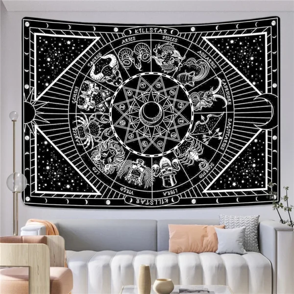 Nightmare Before Christmas Starry Sky Gift For Movie Lovers Tapestry Skin-Friendly Polyester Wall Decor 230x180cm - Image 10