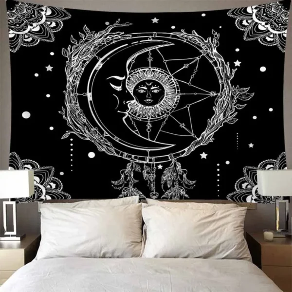 Nightmare Before Christmas Starry Sky Gift For Movie Lovers Tapestry Skin-Friendly Polyester Wall Decor 230x180cm - Image 4