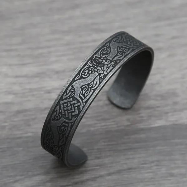 Punk Retro Nordic Viking Rune Bracelet for Men Women Stainless Steel Tree of Life Bracelet Fashion Amulet Jewelry Gift Wholesale - Image 4